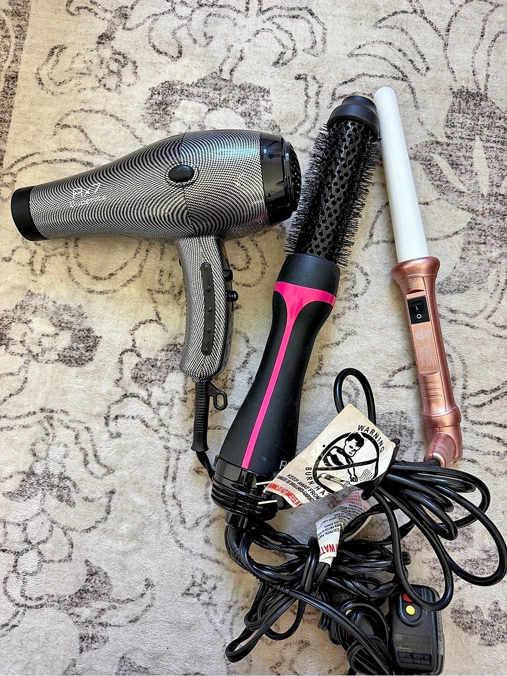 Revlon One-Step Hair brush, hair dryer, hair wand